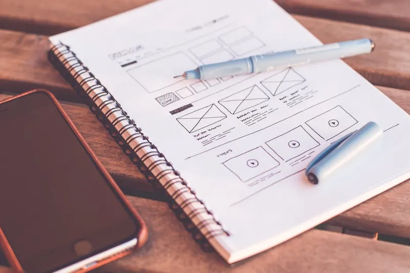Portfolio en ligne sur tablette — présence digitale et personal branding