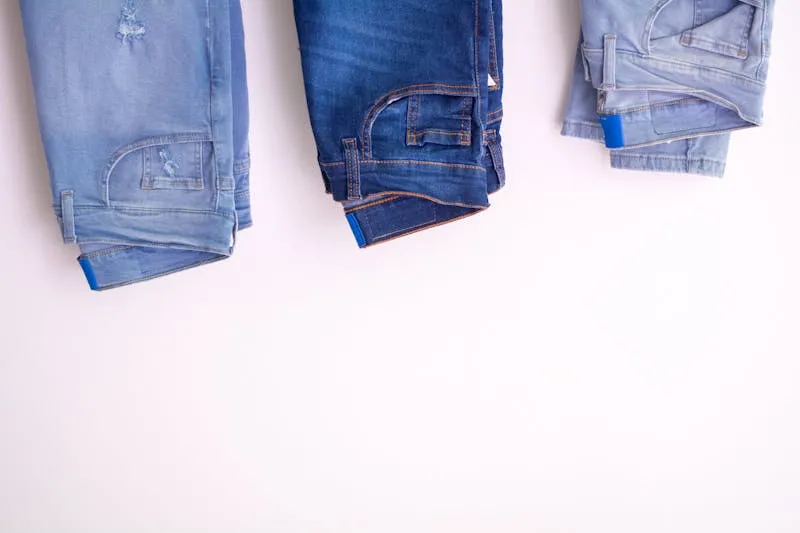 Jean slim droit en denim indigo porté avec une chemise blanche oversize
